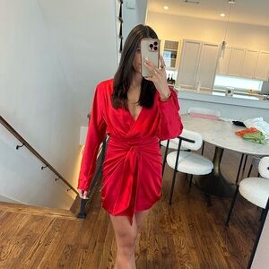 L'Academie red mini dress